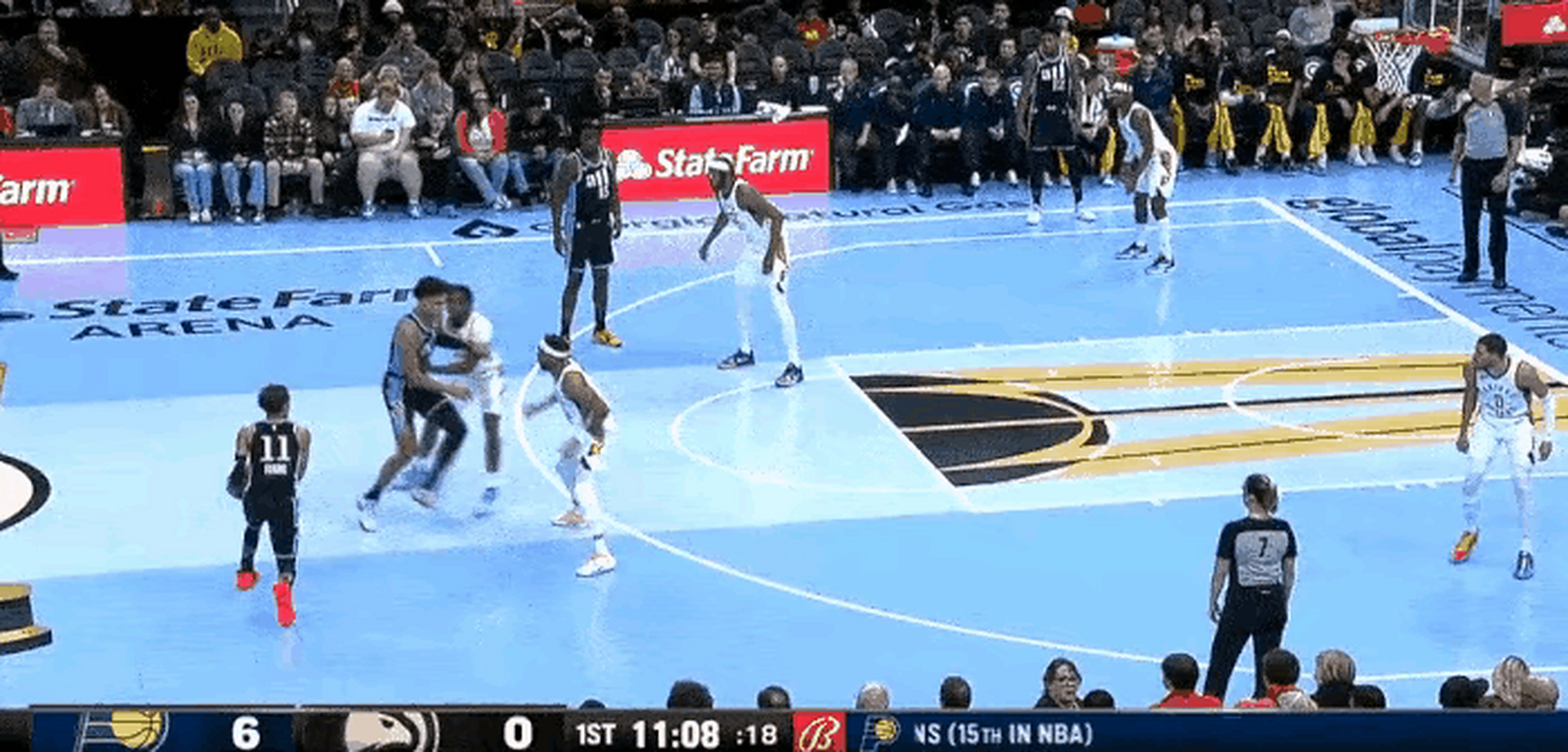 步行者险胜老鹰，结束连败